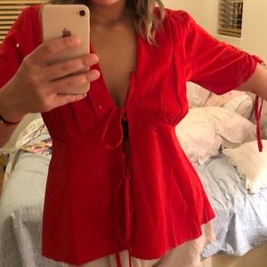 ASOS tie red top